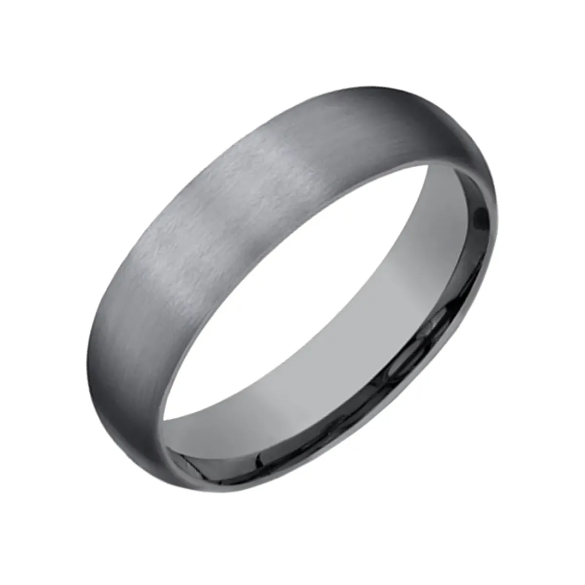 Josephs Jewelers Wedding Bands For Men>Tantalum Domed Comfort-Fit Band