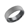 Josephs Jewelers Wedding Bands For Men>Tantalum 6.5mm Riveted Wedding Band