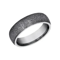 Josephs Jewelers Wedding Bands For Men>Tantalum Stone Textured Band