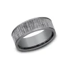 Josephs Jewelers Wedding Bands For Men>Tantalum Wood Split Wedding Band