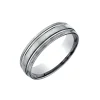 Josephs Jewelers Wedding Bands For Men>Titanium Double Line Wedding Band