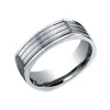 Josephs Jewelers Wedding Bands For Men>Titanium Square Comfort-fit Wedding Band