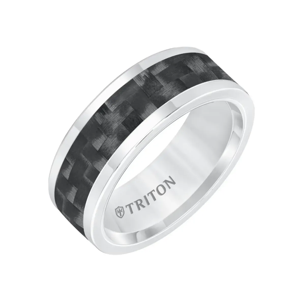 Josephs Jewelers Wedding Bands For Men>Tungsten Carbide and Carbon Fiber Wedding Band