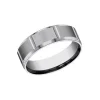 Josephs Jewelers Wedding Bands For Men>Tungsten Satin Center Wedding Band