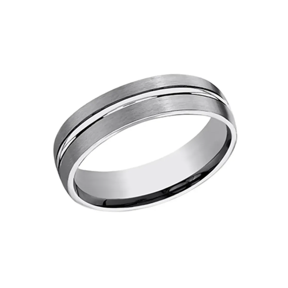 Josephs Jewelers Wedding Bands For Men>Tungsten Stripe Wedding Band