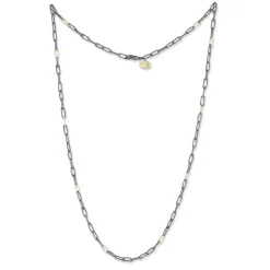 Josephs Jewelers Necklaces And Pendants>Two-Tone 26-Inch Clipski Link Chain