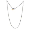Josephs Jewelers Necklaces And Pendants>Two-Tone 26-Inch Rolo Station Chain