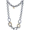 Josephs Jewelers Necklaces And Pendants>Two-Tone Keller Large Link Necklace