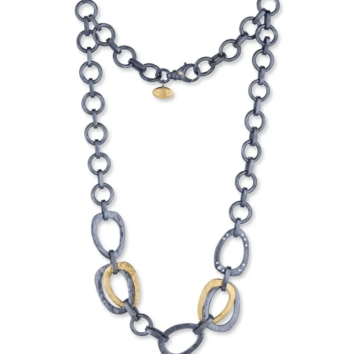 Josephs Jewelers Necklaces And Pendants>Two-Tone Keller Large Link Necklace
