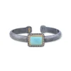 Josephs Jewelers Bracelets>Two-Tone Kingman Turquoise and Cognac Diamond Bracelet