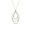 Josephs Jewelers Necklaces And Pendants>Two-Tone Pear Loop Trio Pendant and Chain