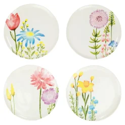 Josephs Jewelers Serveware>Vietri – Fiori Di Campo Assorted Dinner Plates Set of 4