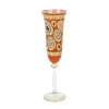 Josephs Jewelers Serveware>Vietri – Orange Regalia Champagne Flute