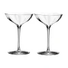 Josephs Jewelers Serveware>Waterford – Elegance Optic Belle Coupe Pair