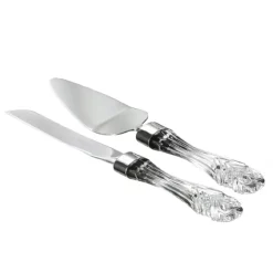 Josephs Jewelers Serveware>Waterford – Wedding Cake & Knife Serving Set