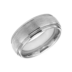 Josephs Jewelers Wedding Bands For Men>White Tungsten Carbide 6mm Wedding Band