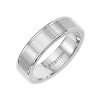 Josephs Jewelers Wedding Bands For Men>White Tungsten Comfort-Fit Wedding Band
