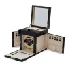 Josephs Jewelers Watch Storage>WOLF – Black Anthracite Palmero Watch Winder with Jewelry Storage
