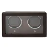 Josephs Jewelers Watch Storage>WOLF – Brown Double Cub Watch Winder with Cover