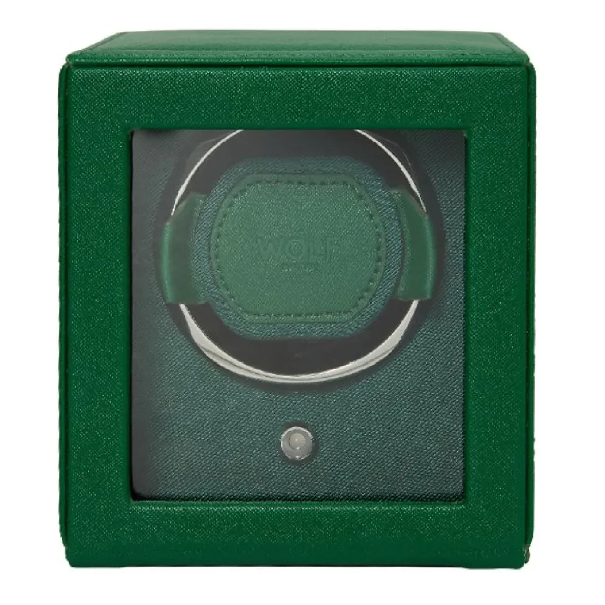 Josephs Jewelers Watch Storage>WOLF – Tutti Frutti Green Single Cub Watch Winder with Cover