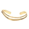 Josephs Jewelers Bracelets>Yellow Gold Filled Curve Cuff Bracelet