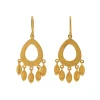 Josephs Jewelers Earrings>Yellow Gold Plated Sterling Silver Bliss Dangle Earrings