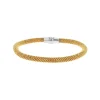 Josephs Jewelers Bracelets>Yellow Gold Plated Sterling Silver Mesh Bangle Bracelet